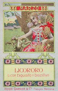 Maart, uit een kalender voor Henri Garnier & Co.