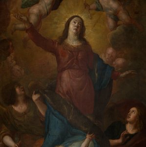Parochiekerk (Sint-Walburgakerk). Schilderij. Gaspar de Crayer. 1652 door Gaspar De Crayer