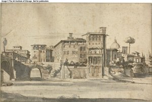 Huizen aan de Tiber
