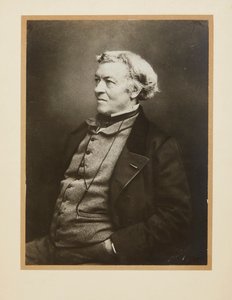 Portret van Jean-Baptiste Camille Corot 1796-1875, ca. 1860 door Gaspard Félix Nadar