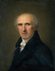 Portret van de beeldhouwer Antonio Canova 1757-1822, 1806 door Gaspare Landi