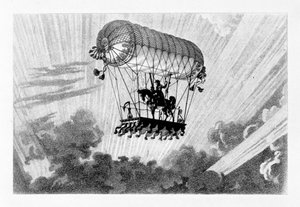 Aerostaat, 1887 door Gaston Tissandier