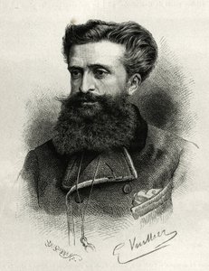 Portret van Dr. Gustave Lebon (1841-1931). Gravure door G.Vuillier, ter illustratie van het verhaal La Syria d