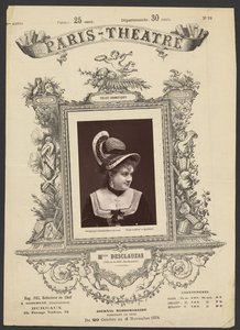 Theater Parijs: Miss. Desclauzas door Gaston and Mathieu and Cie.