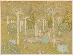 Het park door Gaston de Latenay