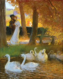 Liefhebbers en zwanen; De herfstwandeling; Les Amants et les Cygnes; La Promenade d