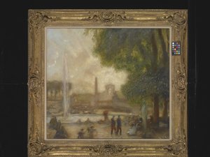 De vijver bij Tuileries door Gaston de Latouche