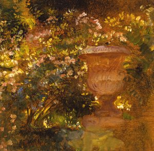 Tafereel in de tuin door Gaston de la Touche