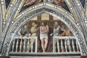 Ecce Homo Fresco door Gaudenzio Ferrari (ca. 1475-1546) 1542 Milaan, Basilica di Santa Maria delle Grazie Italië
