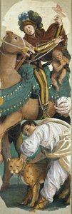 De aanbidding van de wijzen rechterpaneel, 1541-1542