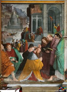 De doop van de prinsen van Marseille in Rome