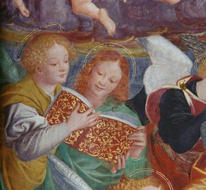 Het Concert van Engelen, 1534-36 (detail)
