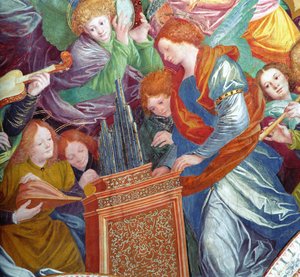 Het Concert van Engelen, 1534-36 (detail)