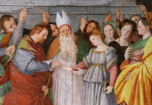 Het Huwelijk van de Maagd door Gaudenzio Ferrari