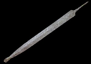Kunst van Gallië: IJzeren Speer, IJzertijd (400 v.Chr.). Museum van Oudheden, Saint Germain en Laye door Gaulish