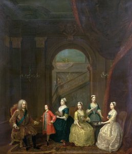 Thomas Wentworth, (1672-1739) Graaf van Strafford, en zijn familie, ca. 1732