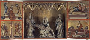 Altaarstuk met de Rouw en de Passie van Christus (Altaar van St. Elizabeth Thuringia) c.1410 door Gdansk School