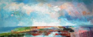 Abstract Landschap (Bretagne) door Geert Bordich