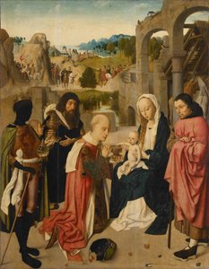 De aanbidding der wijzen, 1490