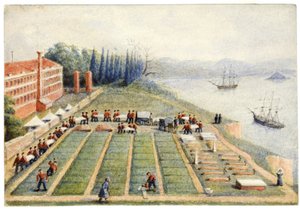 Het kerkhof bij het Algemeen Ziekenhuis, Scutari, april 1855