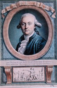 Portret van Valentin Hauy (1745-1822) door Genevieve (after) Favart