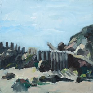 Strand, 2019 (olieverf op doek)