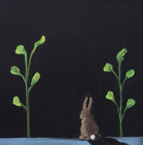 Nachtkonijn, 2019 (olieverf op doek)