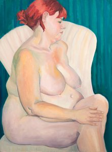 Roodharig naakt, 2015 (olieverf op doek)