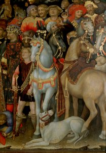 Aanbidding der Wijzen (detail) door Gentile da Fabriano
