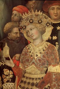 Aanbidding der wijzen (detail) door Gentile da Fabriano
