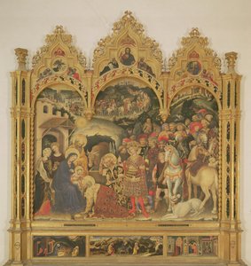 Aanbidding der Wijzen altaarstuk, 1423 door Gentile da Fabriano