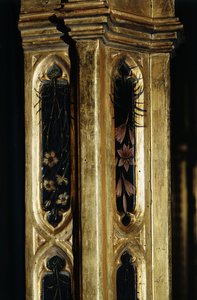 Aanbidding van de wijzen (detail van lijst)
