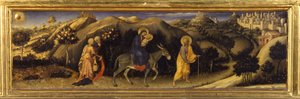 Vlucht naar Egypte (Predella van de Aanbidding der Wijzen, Pala Strozzi)