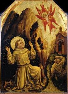 Heilige Franciscus ontvangt de stigmata