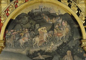 De Aanbidding der Wijzen (detail) door Gentile da Fabriano