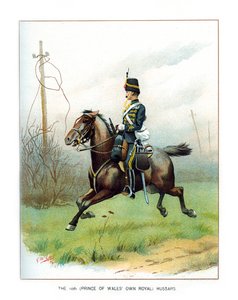 De 10e Prince of Wales Own Royal Hussars, c1890 door Geoffrey Douglas Giles