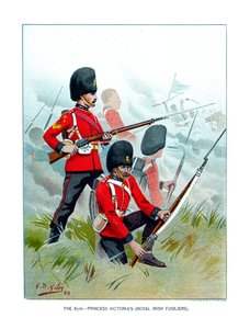 De 87e Princess Victorias Royal Irish Fusiliers, c1890 door Geoffrey Douglas Giles