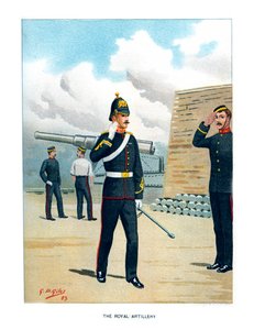 De Koninklijke Artillerie, ca. 1890 door Geoffrey Douglas Giles