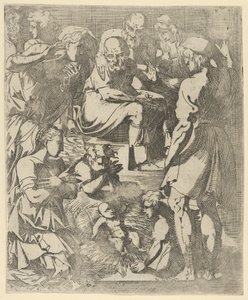 De geboorte, ca. 1544-48 door Geoffroy Dumoûtier