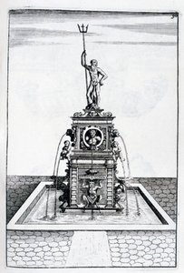 Fonteinontwerp door Georg Andreas Bockler