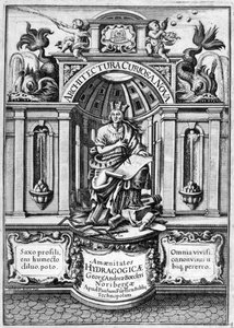 Voorpagina van Architectura Curiosa Nova