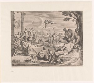 Bacchanaal door Georg Andreas Wolfgang