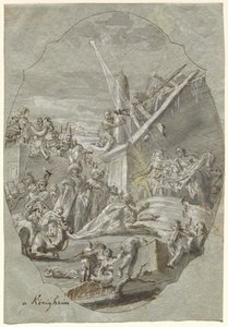 De Aanbidding der Wijzen door Georg Anton Urlaub