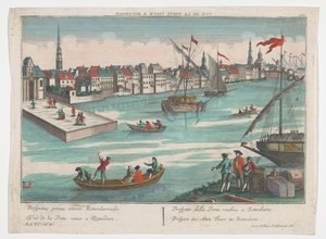 Gezicht op de Ooster Oude Hoofdpoort te Rotterdam