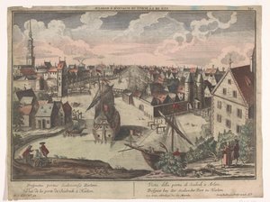Gezicht op de Schalkwijker Poort te Haarlem