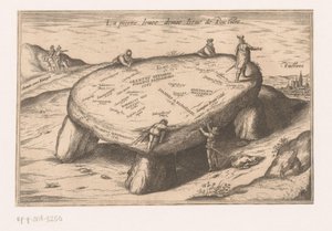 Gezicht op de Pierre Levée bij Poitiers