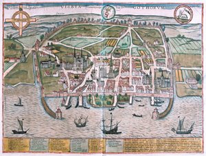 Visby, eiland Gotland, Zweden - in 