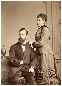 Portret van Hermann von Ihering met zijn eerste vrouw, Anna Maria Clara Belzer Wolf