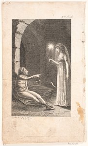 Illustratie met gevangenisscène door Georg Christian Schule