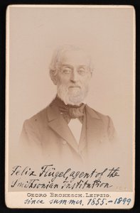 Portret van Felix Flugel door Georg Conrad Adolph Brokesch